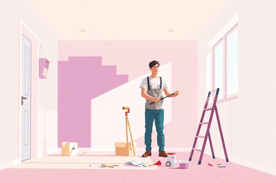 Intérieur rénové après travaux de peinture à Romorantin-Lanthenay